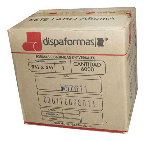 Forma Continua  Compumedia A 1 Parte Blan X6000 Cop-sup-disp