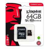 Tarjeta De Memoria Kingston Sdcs   Con Adaptador Sd 64gb