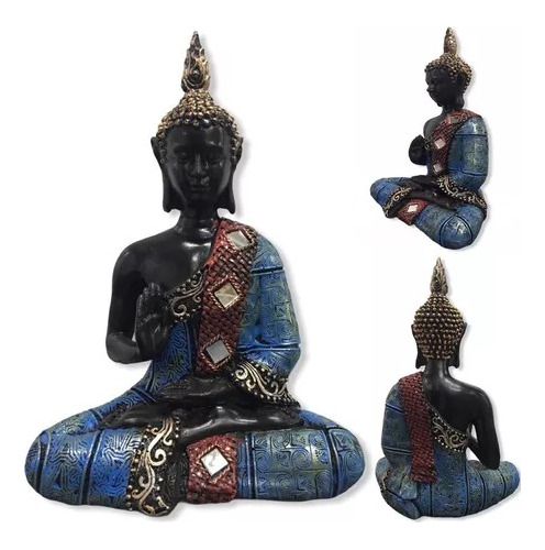 Figura Buda En Estado De Meditación Decorativo  Buena Suerte