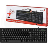 Teclado Genius Key Smart Keyboard Qwerty Español Usb Negro