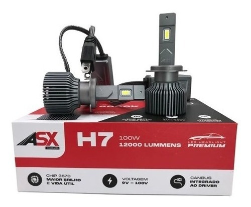 Ultraled Canbus 12000 Lumêns 6000k 100w H1 H4 H7 H11 Hb3 Hb4