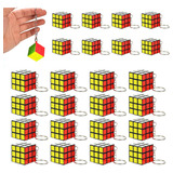 24 Llavero Cubo Rubik 3x3 Mayoreo Fiestas Bolo Cumpleaños
