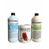 Oxidatto Oxido Hierro / Bronce Kit Completo 6/7 M2 1 Litro