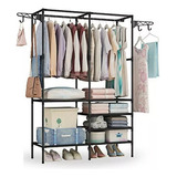 Organizador De Ropa Perchero De Piso Colgador Rack Closet