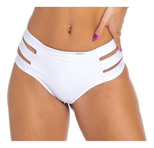 Calcinha Hot Pant, Cintura Alta, Tiras Laterais, Avulsa