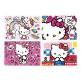 Kit 4 Peças Jogo Americano Infantil Hello Kitty Disney Gedex