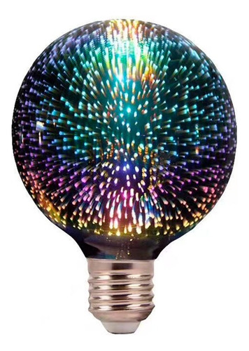 Lámpara Globo Galaxy Led E27 4w Fantasia Decoracion Color De La Luz Fuegos Artificiales