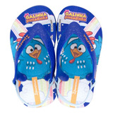 Chinelo Baby Galinha Pintadinha Com Elástica Azul Ipanema 