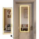 Espejo Cuerpo Completo Led Luz Lujo Touch De Pared 40x110cm