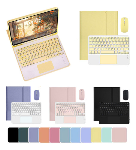 Capa Tablet Com Teclado Mouse Para iPad Air 4/5 De 10,9 Pol