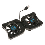 . Usb Mini Dobrável 2 Ventilador Notebook Cooler Pad