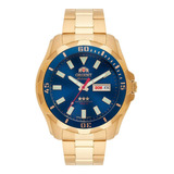 Relógio Orient Automático Masculino Dourado 469gp078f D1kx