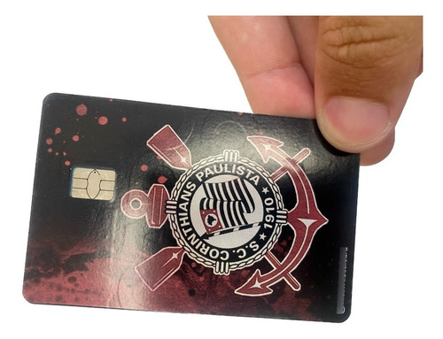 Adesivo Película Skin Cartão De Crédito Debito Corinthians