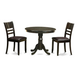 East West Furniture Anly3-cap-lc - Juego De Comedor De 3 Pi.