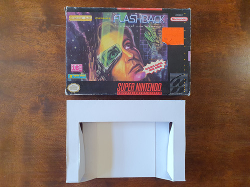 Caixa Do Jogo Flashback The Quest For Identity Snes Original