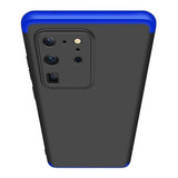 Carcasa Para Samsung S20 Ultra Antigolpe Gkk Color Azul/negro