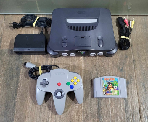 Nintendo 64 Completo + 1 Jogo Original Diddy Kong 