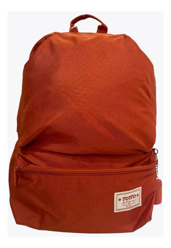 Morral Totto Dynamic 15 Lts, Porta Pc, Naranja 