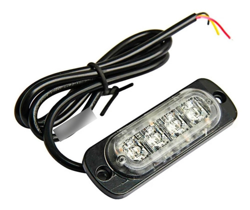 Lampara Luz Led 12 Smd Ambar Flash Baliza Emergencia 12v 24v