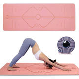 Tapete De Yoga Pilate Fitness De Yoga Mat Con Líneas De Guía