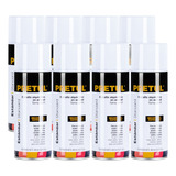 Kit 8 Pinturas En Aerosol, Blanco Brillante, Pretul 27171