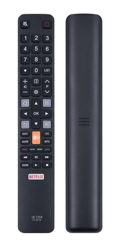 Controle Remoto Tv Semp Toshiba Netflix U7800 32l2800 Ct8518