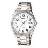 Reloj Mujer Casio Ltp-1302d-7b Joyeria Esponda Color De La Malla Plateado Color Del Bisel Plateado Color Del Fondo Blanco