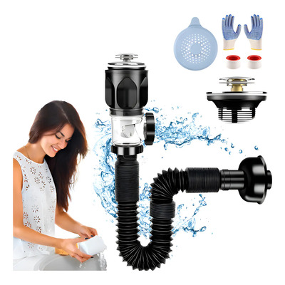 Desagüe Para Lavabo Flexible Fregadero Popup Para Lavamanos | Meses sin interés