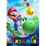 35 Libros P/pintar Souvenirs Mario Bros Personalizados 15x21