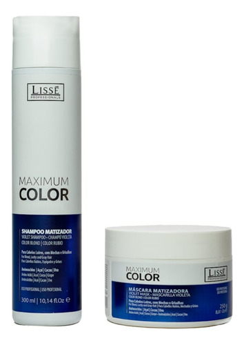 Lissé Maximum Color Kit Shampoo E Máscara Matizadora 250gr