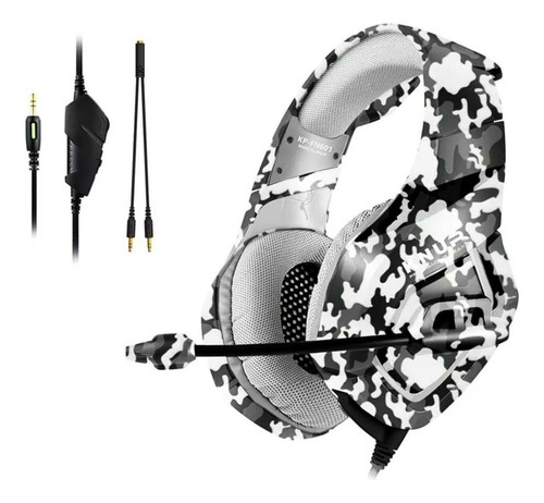 Fone Headset Gamer Camuflado P/ Pc Headfone Over-ear 