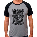Camiseta Raglan Camisa Blusa Memphis May Fire