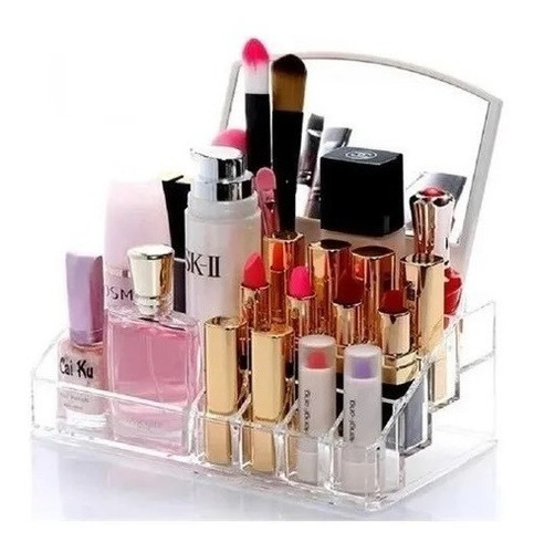 Organizador Caja Maquillaje Cosméticos Acrilico 9 Compartimi