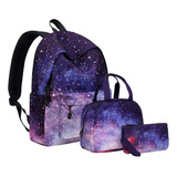 Mochila Escolar Galaxy, Bolsa Para Libros, Computadora, Tabl