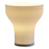 Lámpara De Mesa Velador Luz Diseño 3d Minimalista Grisa