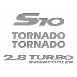 Kit Emblema Adesivo Resinado S10 Tornado Turbo Kitr27 Fgc
