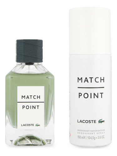 Set Lacoste Match Point 2pzs 100ml Edt Spray