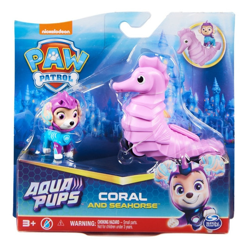 Paw Patrol, Figuras De Acción De Coral Y Caballo De Mar