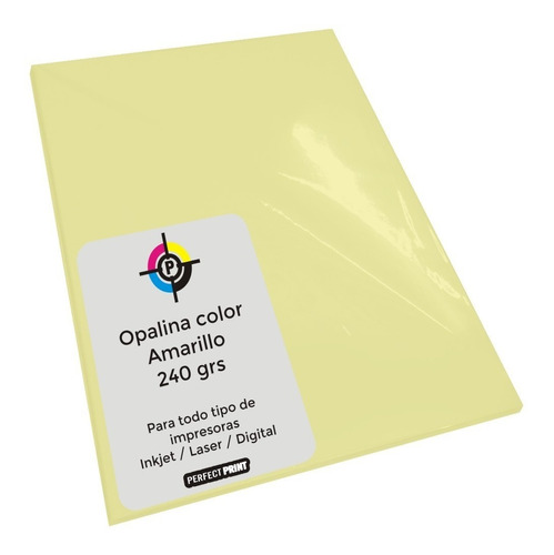 Opalina Color A4 X 20 Hojas 240 Grs Cartulina Papel Grueso