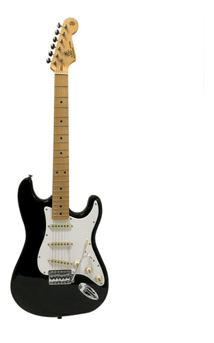  Guitarra Electrica Stratocaster Sx Fst-57 Negra  Con Funda 