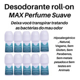 Kit 10 Desodorantes Max Roll-on - Natural - Vegan - S/glúten