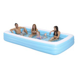 Piscina Familiar Inflable Rectangular Gigante 365x193x56 Cm