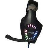 Audifono Gamer Njoytech Pro X20 Para Switch, Pc, Ps4 Color Negro Color De La Luz Rgb
