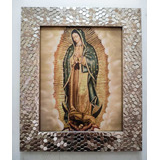 Virgen De Guadalupe B 30 X 35 Cms Marco Condesita