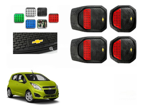 Tapetes Charola Color 3d Logo Chevrolet Spark 2011 A 2015