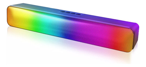 Barra Sonido Bocina Portátil Rgb Bluetooth Subwoofer Light P