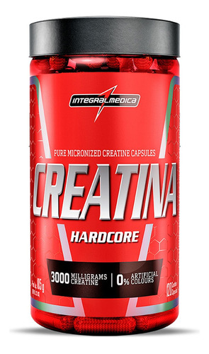 Creatina Hardcore 120 Caps - Integralmedica Creatine