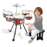 Drum Drum Set Musical Toqule Set Para Niños Kit De Batería D