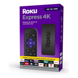 Roku Express 4k 3940 Estándar 4k Negro Con 1gb De Memoria Ra