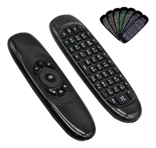  Mini Teclado Controle Air Mouse Wireless S Fio Android 